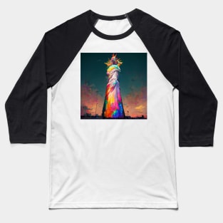 psychedelic statue of  liberty 2 Baseball T-Shirt